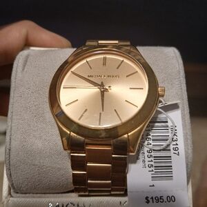 Rose gold Mk mens watch